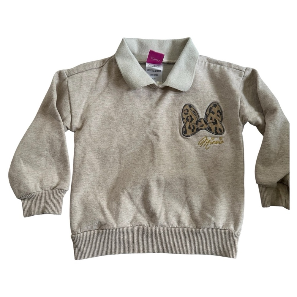 Disney junior Minnie Mouse collard sweatshirt vintage style size 3T - Picture 1 of 11